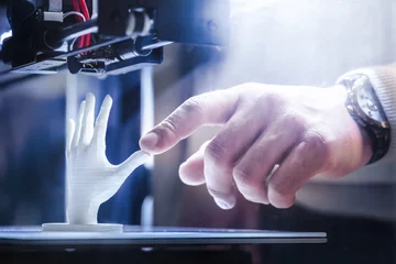 Gordijnen 3D 3d printing in progress  © fotofabrika