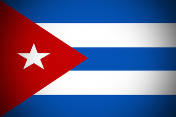 Cuba flag ,Cuba national flag 3D illustration symbol. 