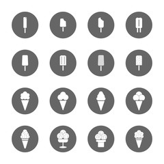 ice cream icons set,vector Illustration EPS10