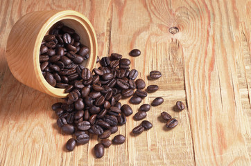 Coffee beans in bowl