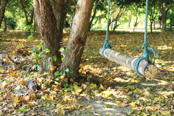 Obraz premium Swing on the beautiful beach