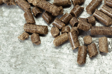 Resource. Pellets on the table