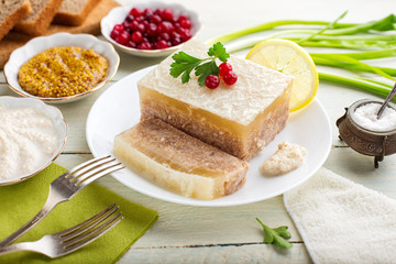 Galantine aspic and spices