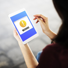 Warning Notification Alert Exclamation Point Concept