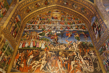 Mural, Vank (Armenian) Cathedral, Isfahan, Iran