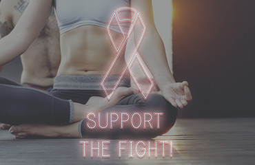 Breast Cancer Hope Healthcare Believe Concept