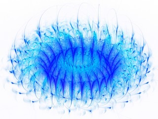 Colored abstract fractal pattern. Computer generated graphics.