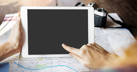 Mockup Copy Space Blank Screen Concept