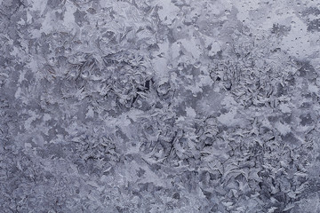 Winter pattern for frozen glass