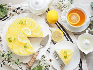 レモンケーキでティータイム