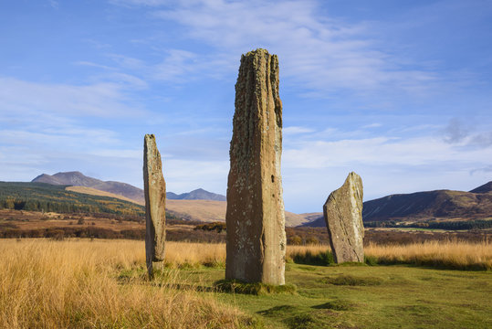 Machrie Moor stone circles, Isle of Arran, North Ayrshire, Scotland
