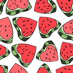 Watermelon seamless pattern.