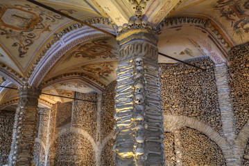 Chapel of Bones, Royal Church of St. Francis, Evora, Portugal