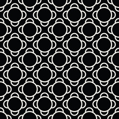 Abstract geometric black and white deco art ornament pattern background