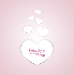 Valentines day card vector background