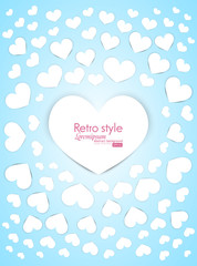 Gift card. Valentine's Day. Vector background