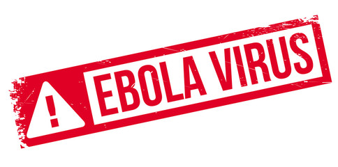 Ebola Virus rubber stamp. Grunge design with dust scratches. Effects can be easily removed for a clean, crisp look. Color is easily changed.