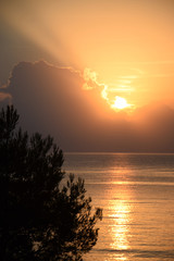 Obraz na płótnie Canvas Sonnenaufgang auf Sizilien