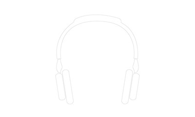 Vektor - Kopfhörer (Kontur) / Vector - Headphones (Outline)