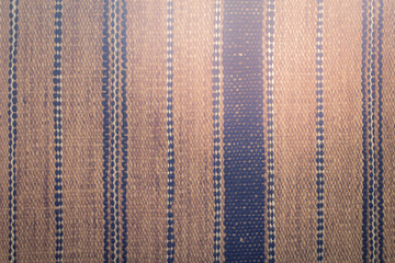 Striped fabrics dyed with natural colors for background flair lighting