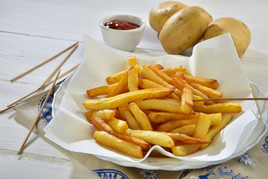 Patate fritte e ketchup