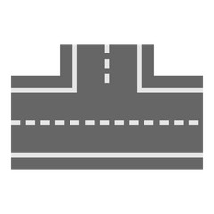 Car road icon, cartoon style