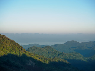 The atmosphere on the mountain, Doi Ang Khang in Thailand.