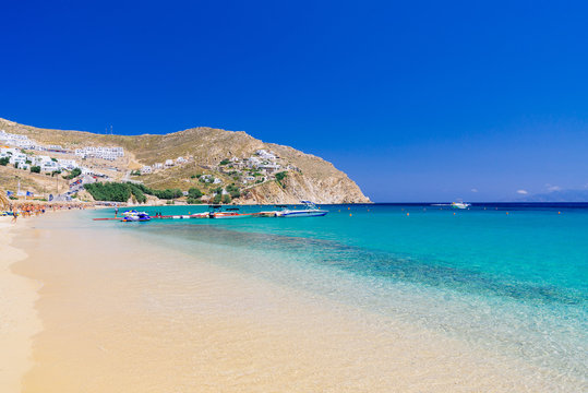 Beach On Mykonos, Greece