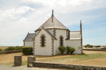 Fototapeta na wymiar Chapelle Notre-Dame de la Côte à Penvins (Morbihan-Bretagne)
