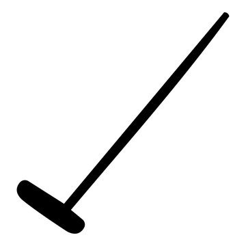 Golf sport clubs icon, simple style