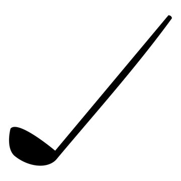 Golf clubs icon, simple style