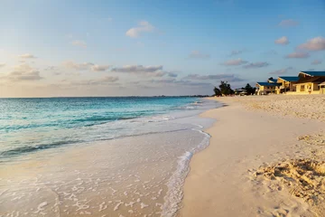Peel and stick wall murals Seven Mile Beach, Grand Cayman Sunset light warms Seven Mile Beach, Grand Cayman