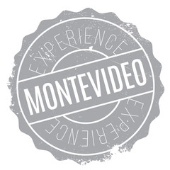 Montevideo stamp rubber grunge