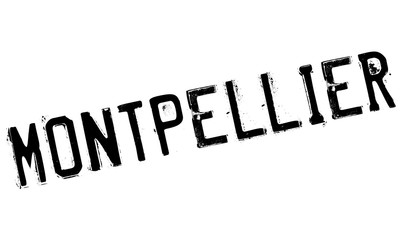 Montpellier stamp rubber grunge