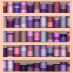 Bookshelf texture from white wood.