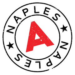 Naples stamp rubber grunge