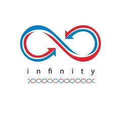 Infinity Loop conceptual logo, vector special sign.