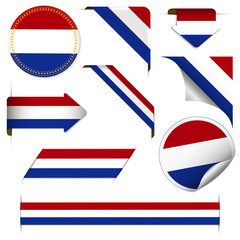 Niederlande Flagge - Banner Set