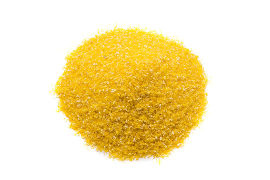 Polenta isoliert auf wei&szlig;