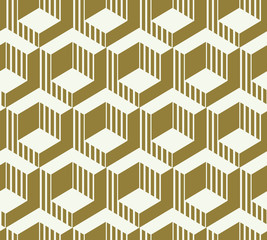 Graphic simple ornamental tile, vector repeated pattern made usi