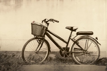 Fototapeta na wymiar bicycle vintage color