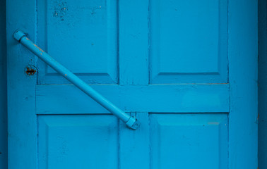 Background of blue vintage door.