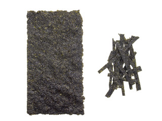 Dry Seaweed for japanese food on White Background