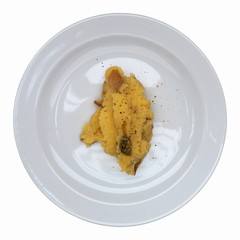 Mushroom polenta food