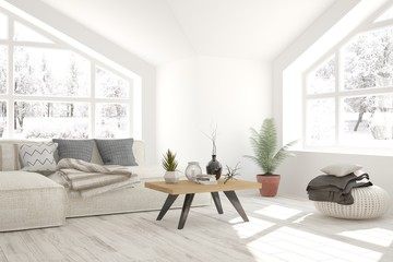 White modern interior