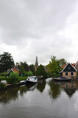 Fototapeta premium Dutch landscape in Friesland
