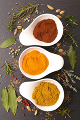 assorted spice and herbs