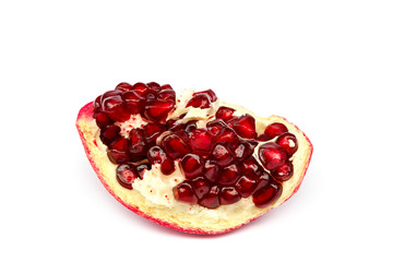 Pomegranate fruit isolated on a white background