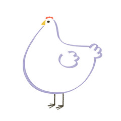 Chicken graphic illustration