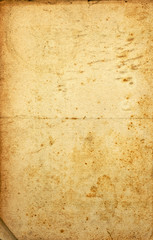 Vintage yellowed paper texture